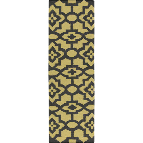 Market Place 96 X 30 inch Olive, Black Rug