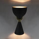 Aegeon 2 Light 9 inch Matte Black Sconce Wall Light