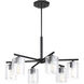 Haven LED 32 inch Matte Black Chandelier Ceiling Light