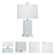 Small Harvey 19.13 inch 60 watt Baby Blue Accent Lamp Portable Light