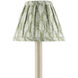 Plume Green and Ivory 6 inch Tapered Chandelier Shade