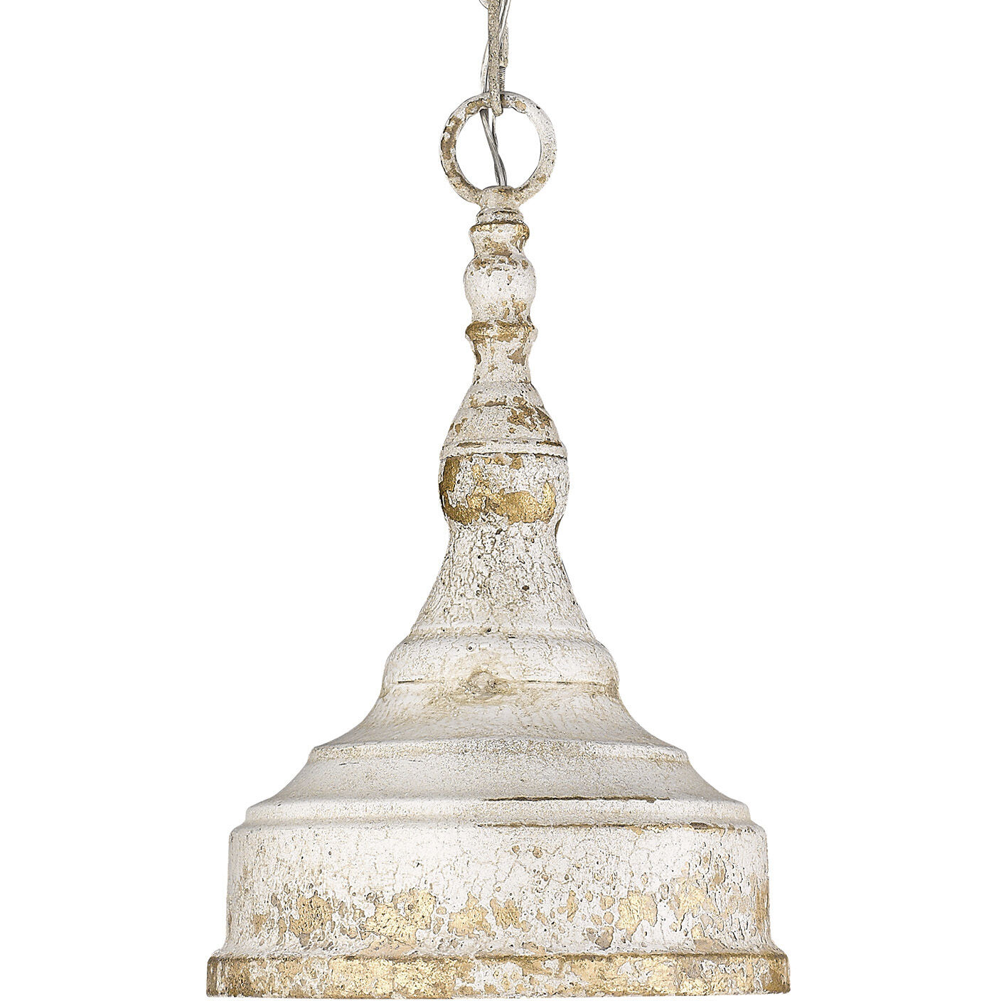 Keating Pendant Ceiling Light in Antique Ivory, Small