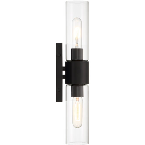 Anton 2 Light 4.5 inch Matte Black Wall Sconce Wall Light