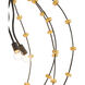 Anomaly 4 Light 26 inch Black Iron and Antique Gold Leaf Chandelier Ceiling Light, Orb