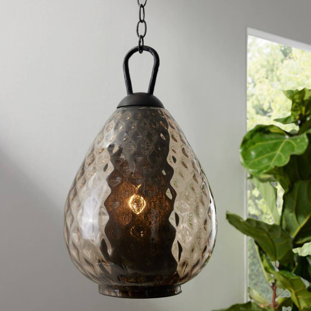 Eureka 1 Light Smoke Pendant Ceiling Light
