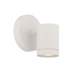 Steel LED 5 inch Textured White Exterior Wall Mount