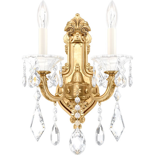 La Scala 2 Light 7 inch Heirloom Gold Wall Sconce Wall Light in Spectra
