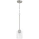 Lyndsey 1 Light 5 inch Brushed Polished Nickel Mini Pendant Ceiling Light