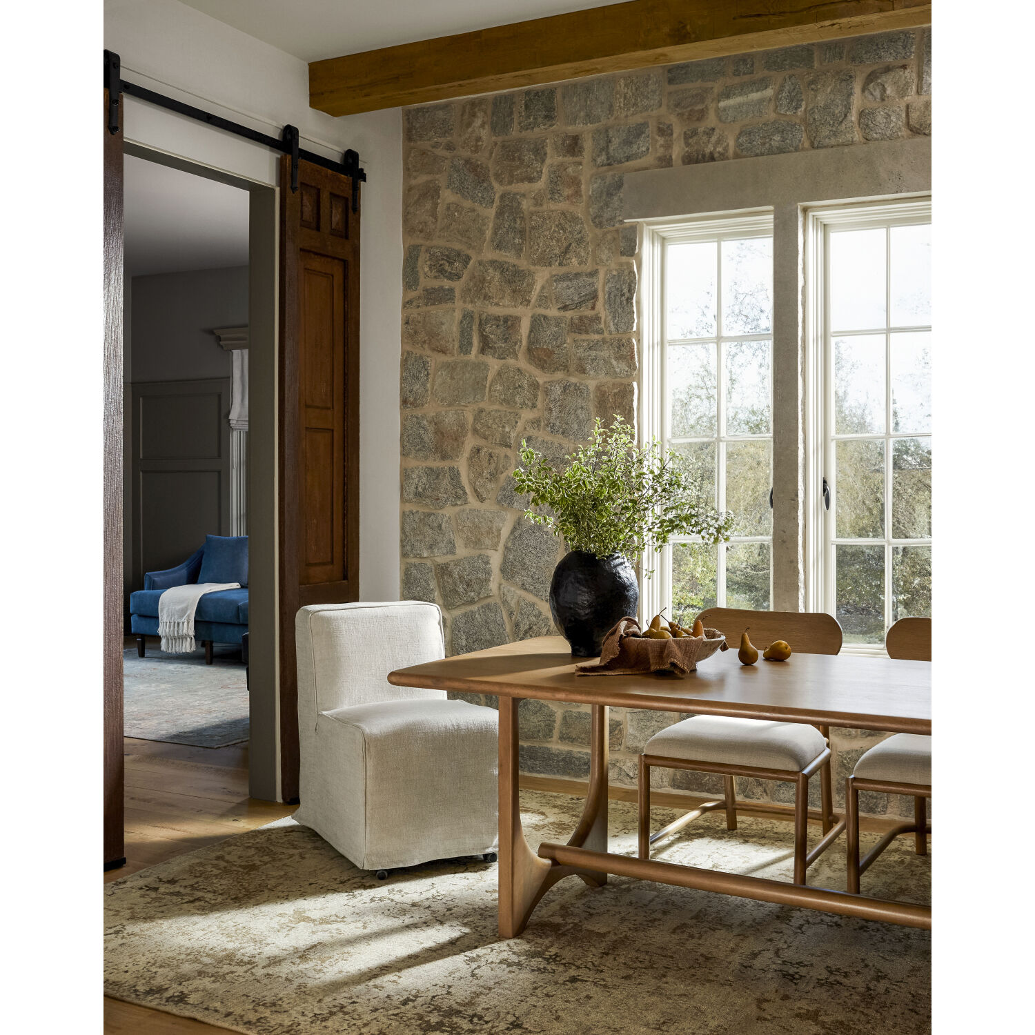 Lille 108 X 72 inch Pearl / Natural / Khaki / Sage Handmade Rug in 6 x 9