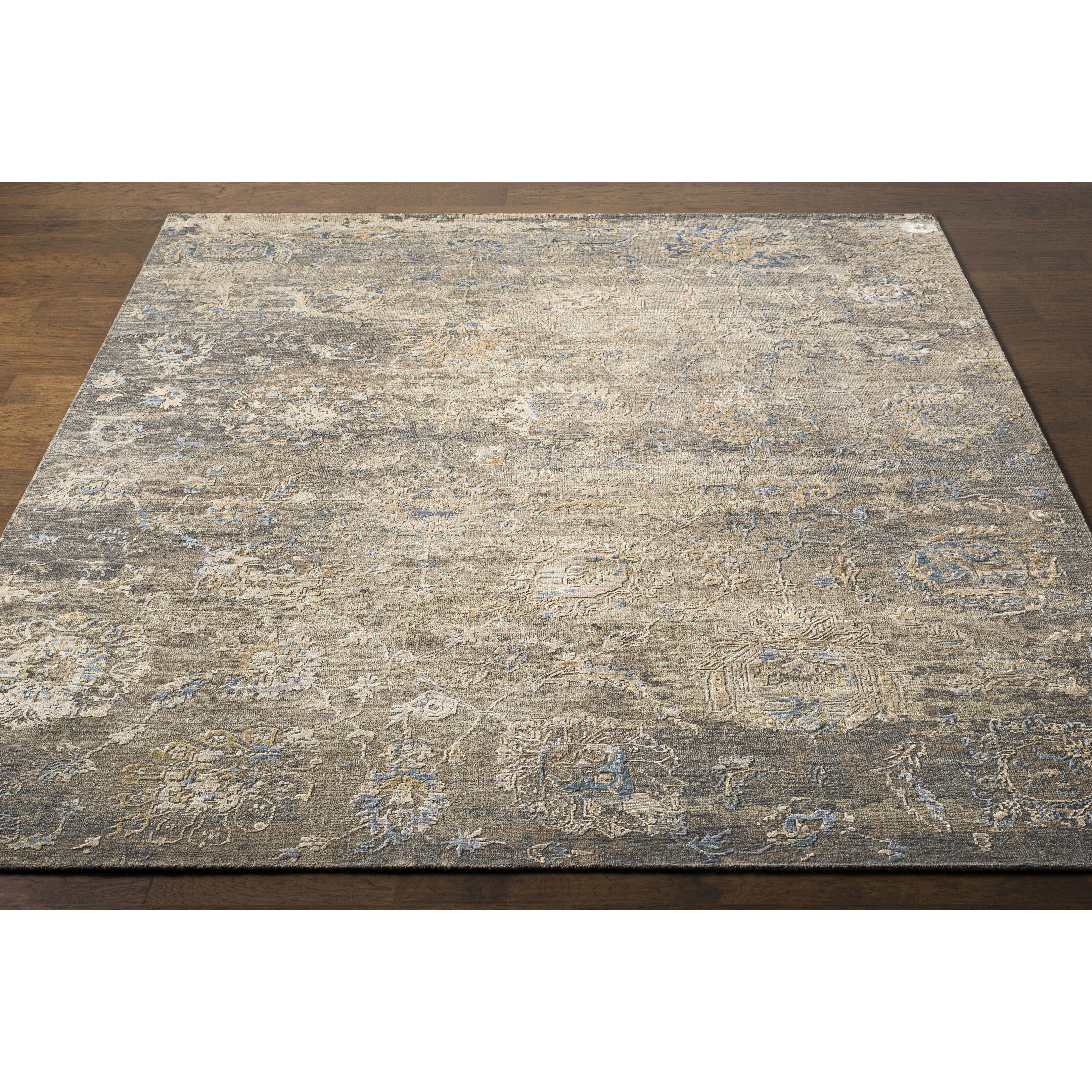 Sufi 36 X 24 inch Charcoal Rug in 2 x 3, Rectangle