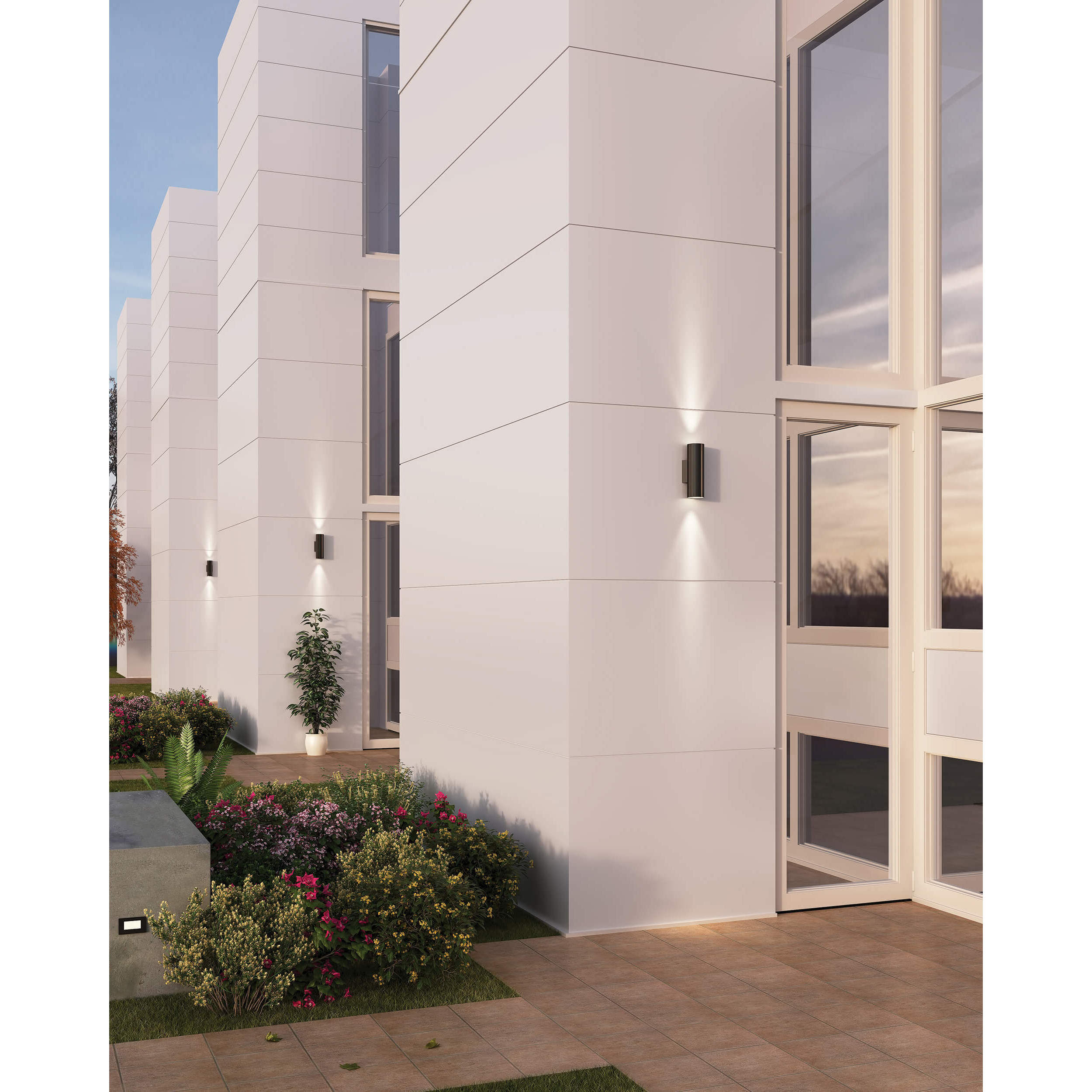 Aden LED 3.95 inch White ADA Sconce Wall Light, Adjustable Cylinder