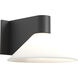 Conic 1 Light 9.33 inch Matte Black Bathroom Wall Light