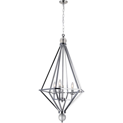 Calista 3 Light 18 inch Chrome Up Chandelier Ceiling Light