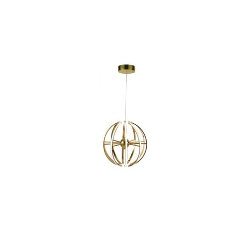 Canada LED 18 inch Gold Pendant Ceiling Light, Gold Aluminum Frame