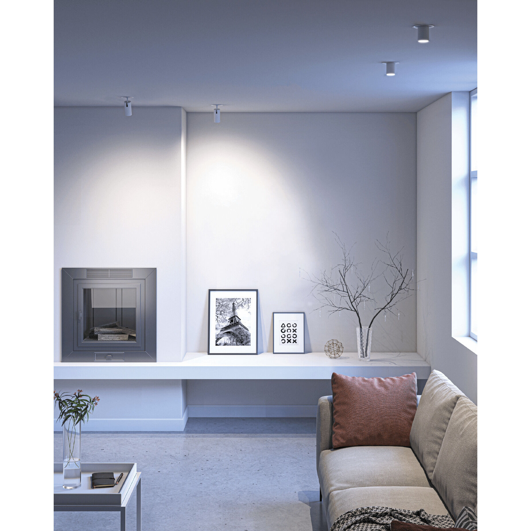 Multifunctional Black Recessed Downlight, 3in, with Adjustable Head