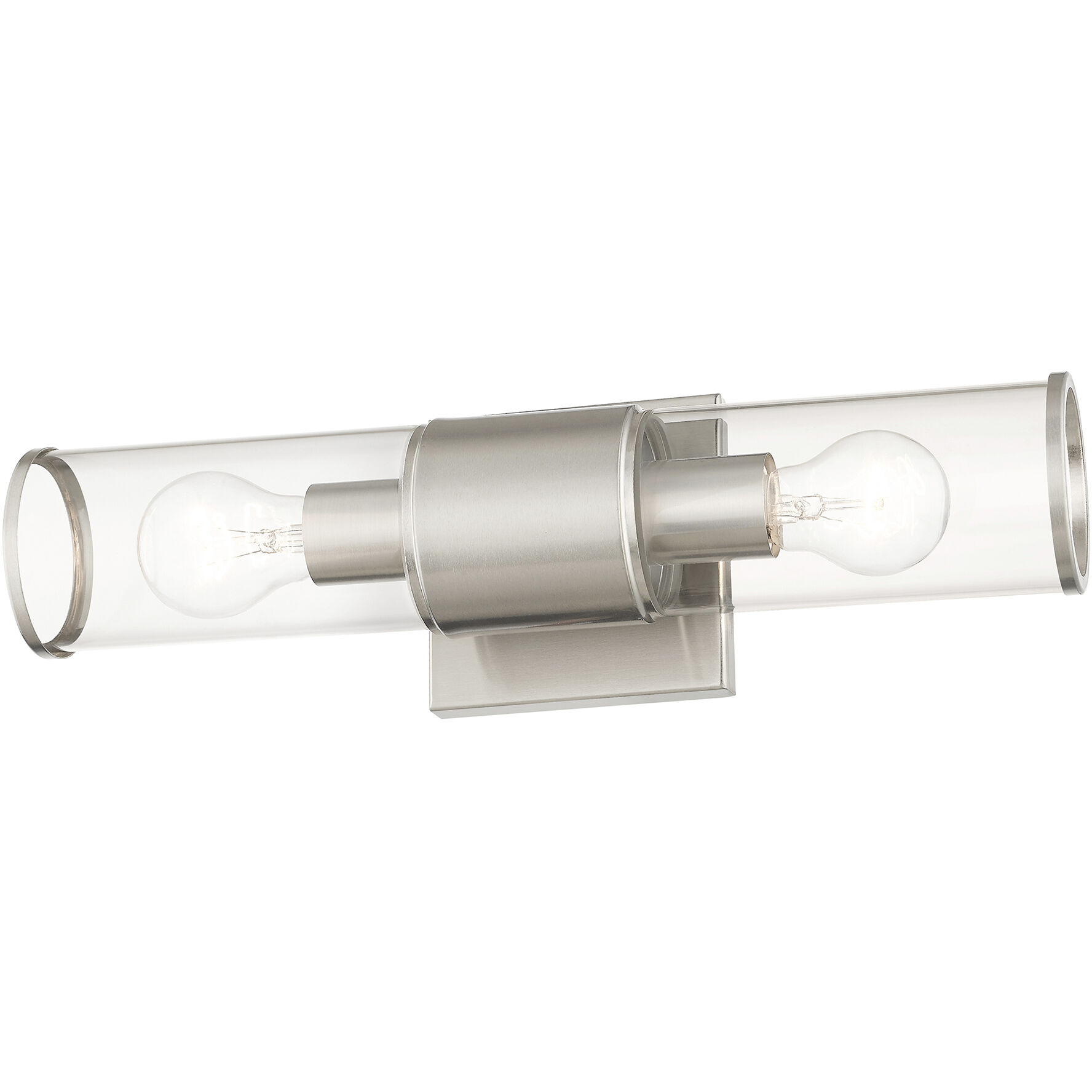 Quincy 2 Light 16 inch Brushed Nickel Vanity Sconce Wall Light