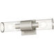 Quincy 2 Light 16 inch Brushed Nickel Vanity Sconce Wall Light