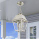 Wentworth 2 Light 9 inch Brushed Nickel Outdoor Pendant Lantern, Medium