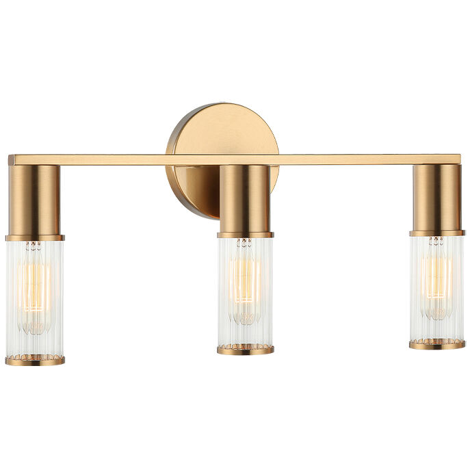 Klarice Wall Sconce Wall Light in Aged Gold Brass