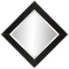 Square Devon 24 X 24 inch Black Mirror