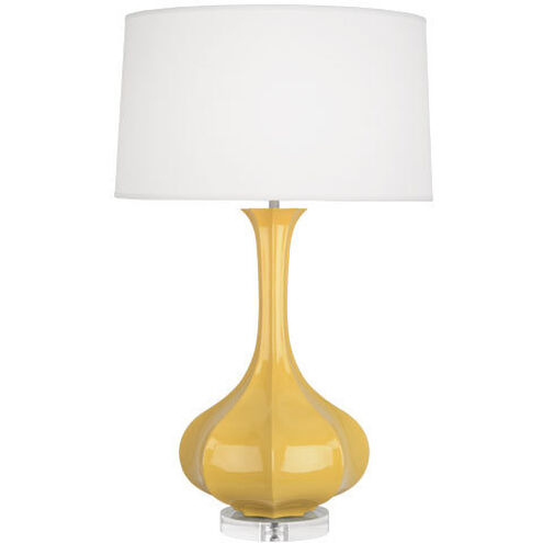 Pike 32.75 inch 150.00 watt Sunset Yellow Table Lamp Portable Light in Lucite