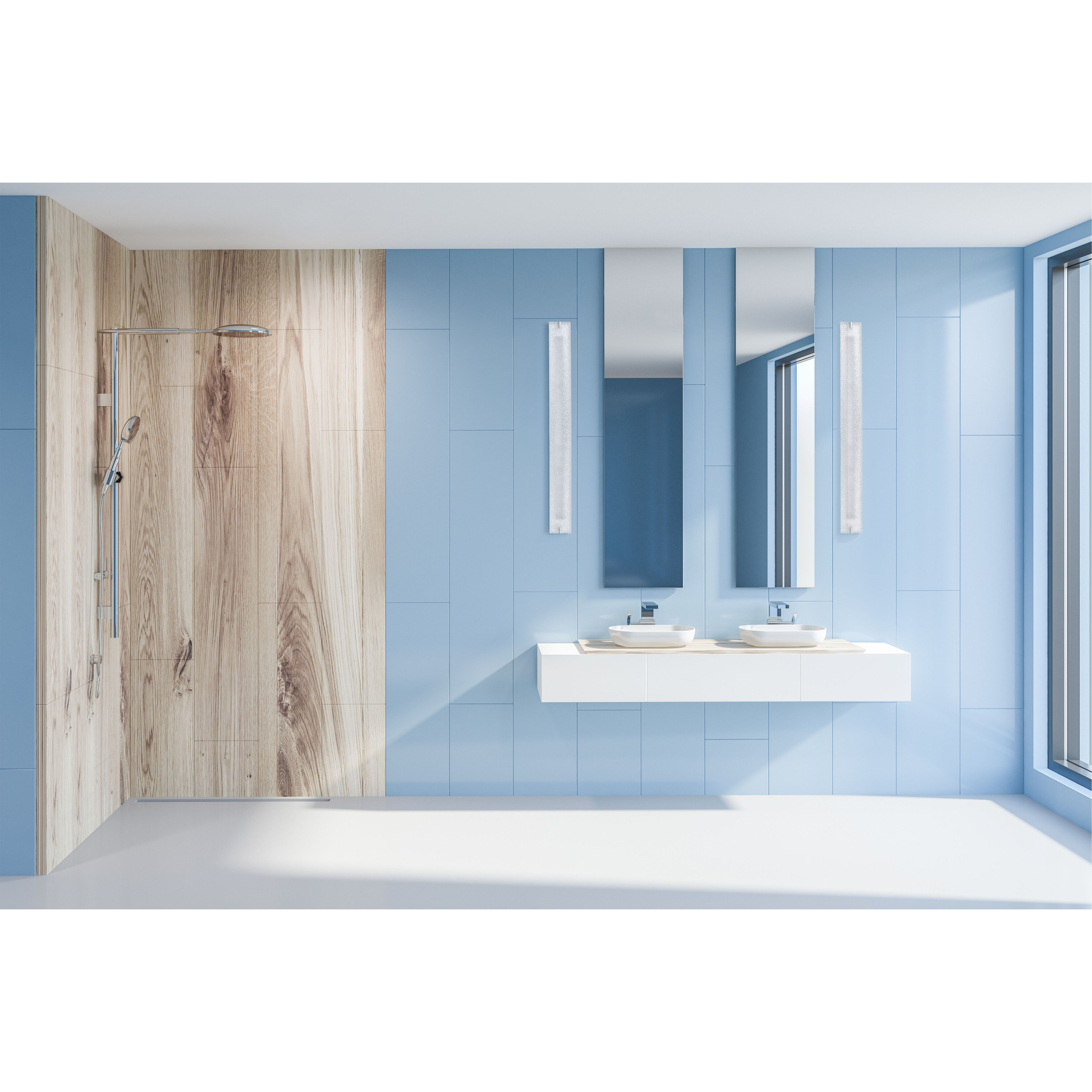 Blaze LED 40.2 inch Chrome Bath Vanity Light Wall Light