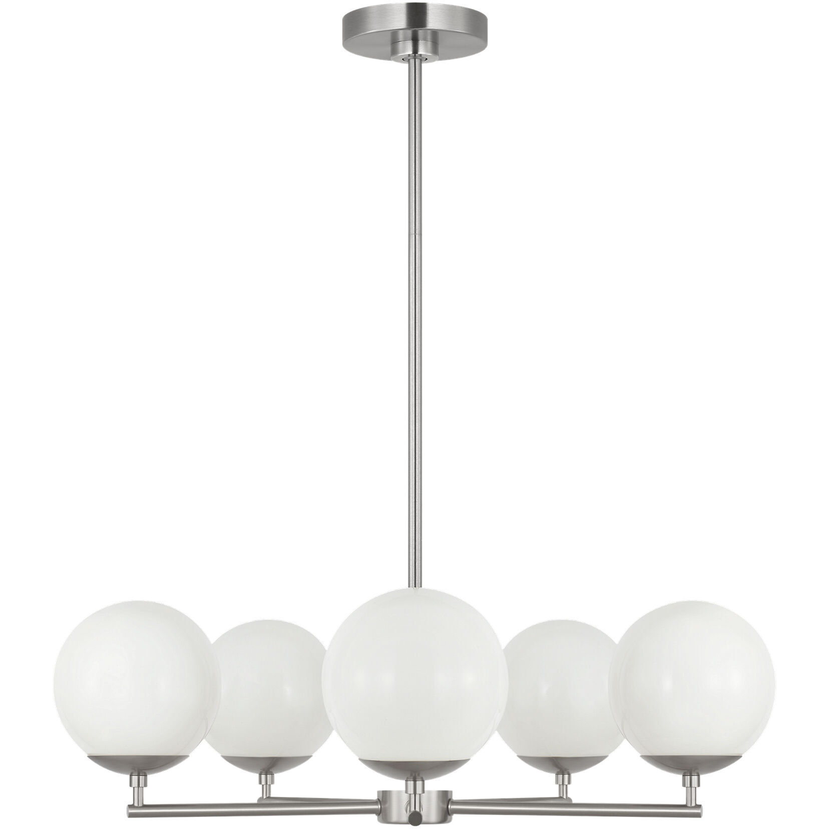 Nube LED 26 inch Brushed Nickel Chandelier Ceiling Light
