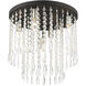 Elizabeth 5 Light 14 inch Black Flush Mount Ceiling Light