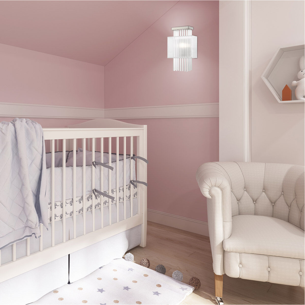 Alexis 1 Light 9 inch Brushed Nickel ADA ADA Wall Sconce Wall Light