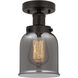 Bell 1 Light 6.5 inch Oil Rubbed Bronze Semi-Flush Mount Ceiling Light