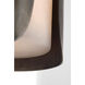 Anne-Marie Barton Armise Sconce Wall Light in Mottled Pewter