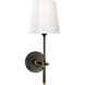 Thomas O'Brien Bryant 1 Light 5.5 inch Bronze and Hand-Rubbed Antique Brass Bath Sconce Wall Light