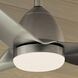 Fit 54 inch Painted Brushed Nickel with Silver Blades Ceiling Fan