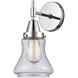 Caden 1 Light 6 inch Polished Chrome Sconce Wall Light in Seedy Glass
