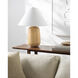 Evan 21.5 inch 100 watt Beige Accent Table Lamp Portable Light