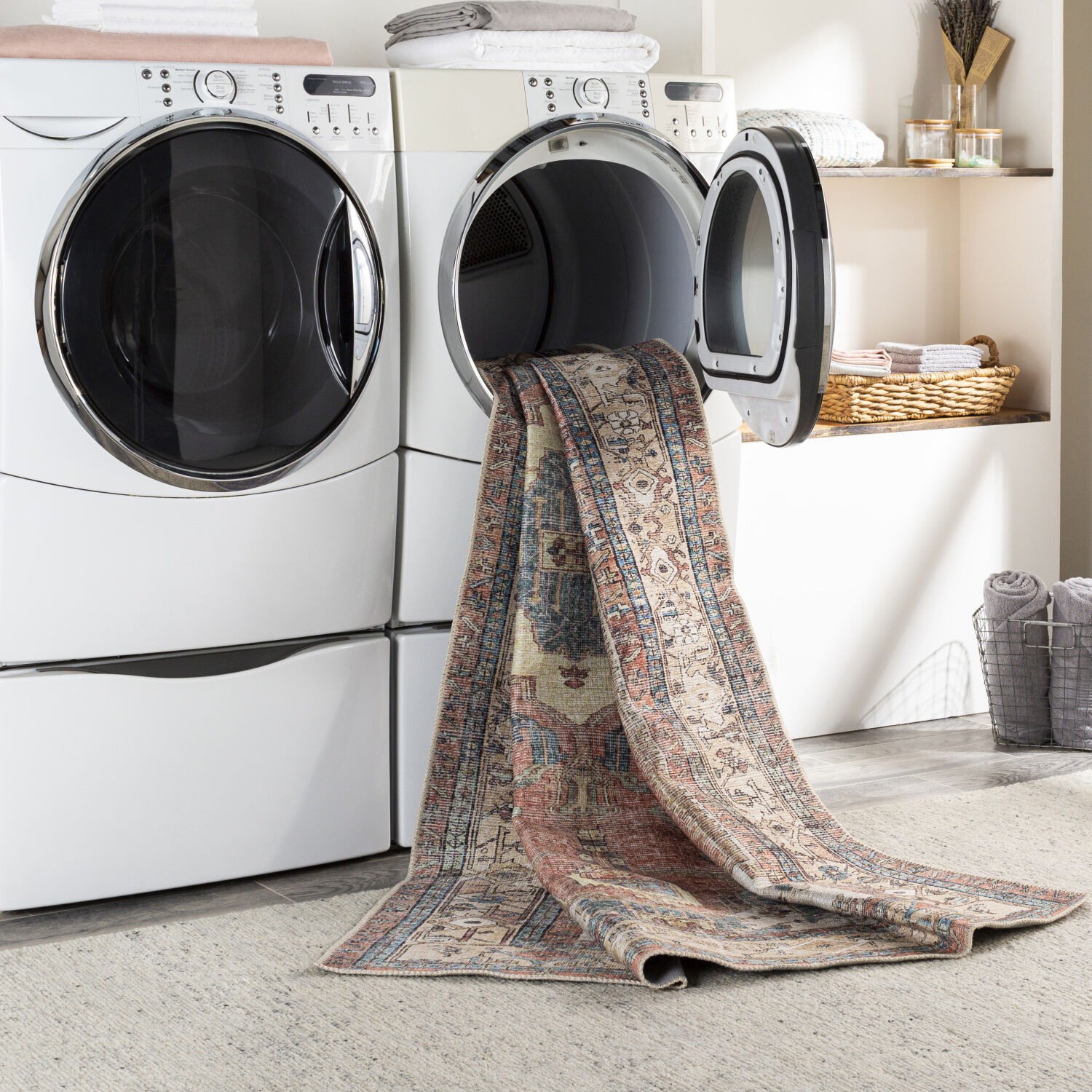 Amelie 87 X 63 inch Black Rug in 5 x 8, Rectangle