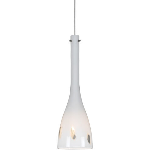 Signature 1 Light 4 inch Brushed Steel Pendant Set Ceiling Light