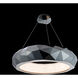 Beyond Mosaic LED 31 inch Black Stainless Steel Pendant Ceiling Light, Beyond