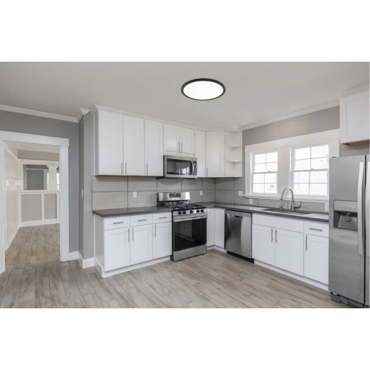 Trago 2 LED 16 inch Black Flush Mount/Wall Sconce Ceiling Light