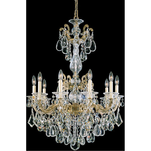 La Scala 10 Light Florentine Bronze Chandelier Ceiling Light in Heritage, Florentine Bronze Cast