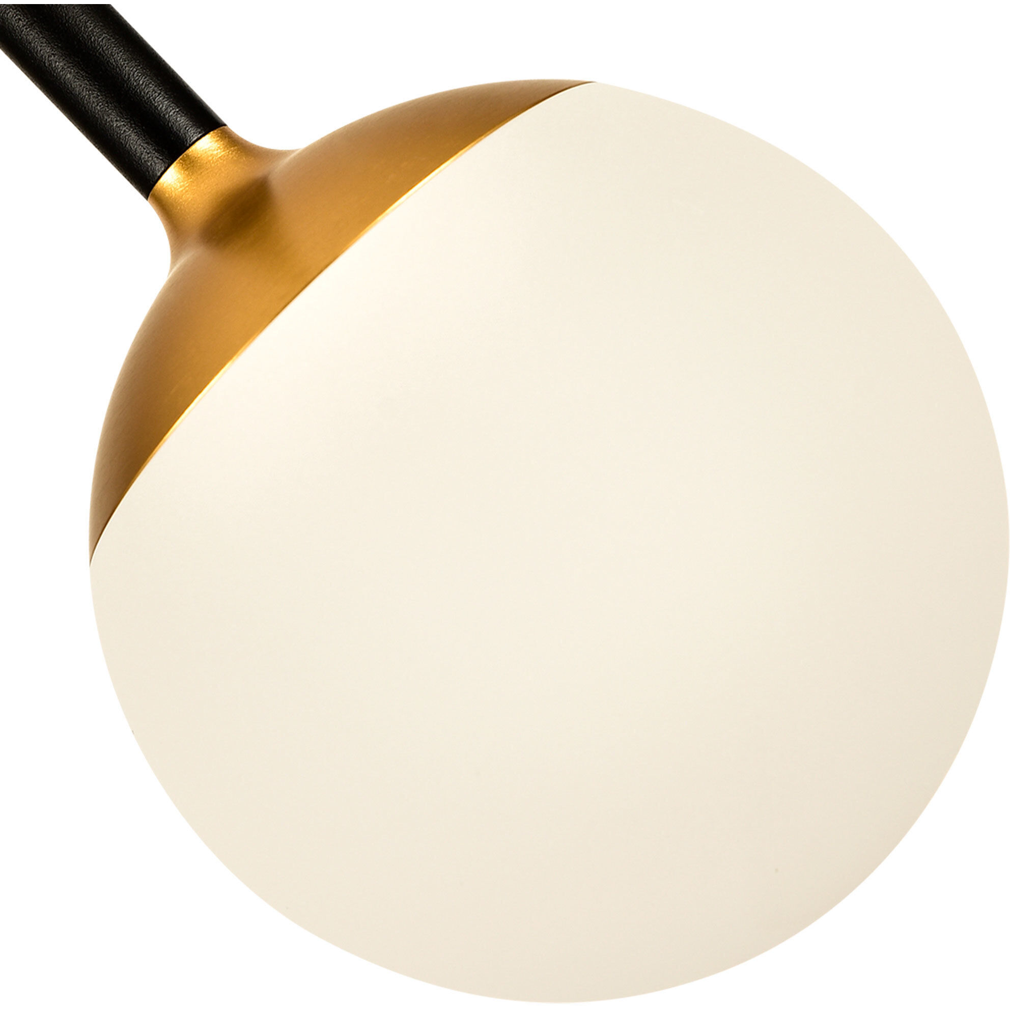 Capri 4.75 inch Black/Gold Pendant Ceiling Light