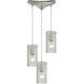 San Pablo Bay 3 Light 10 inch Satin Nickel Multi Pendant Ceiling Light, Configurable