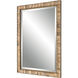 Cocos 41 X 28 inch Coconut Shell and Dark Gold Wall Mirror