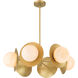 Olenne 6 Light 28 inch Legacy Brass Pendant Ceiling Light