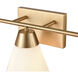 Vivica Vanity Light Wall Light in Brushed Gold