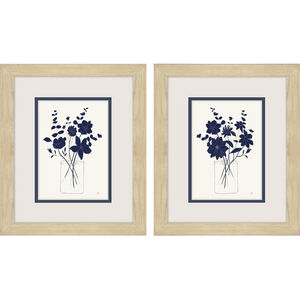 Indigo Sketch Blue Framed Art