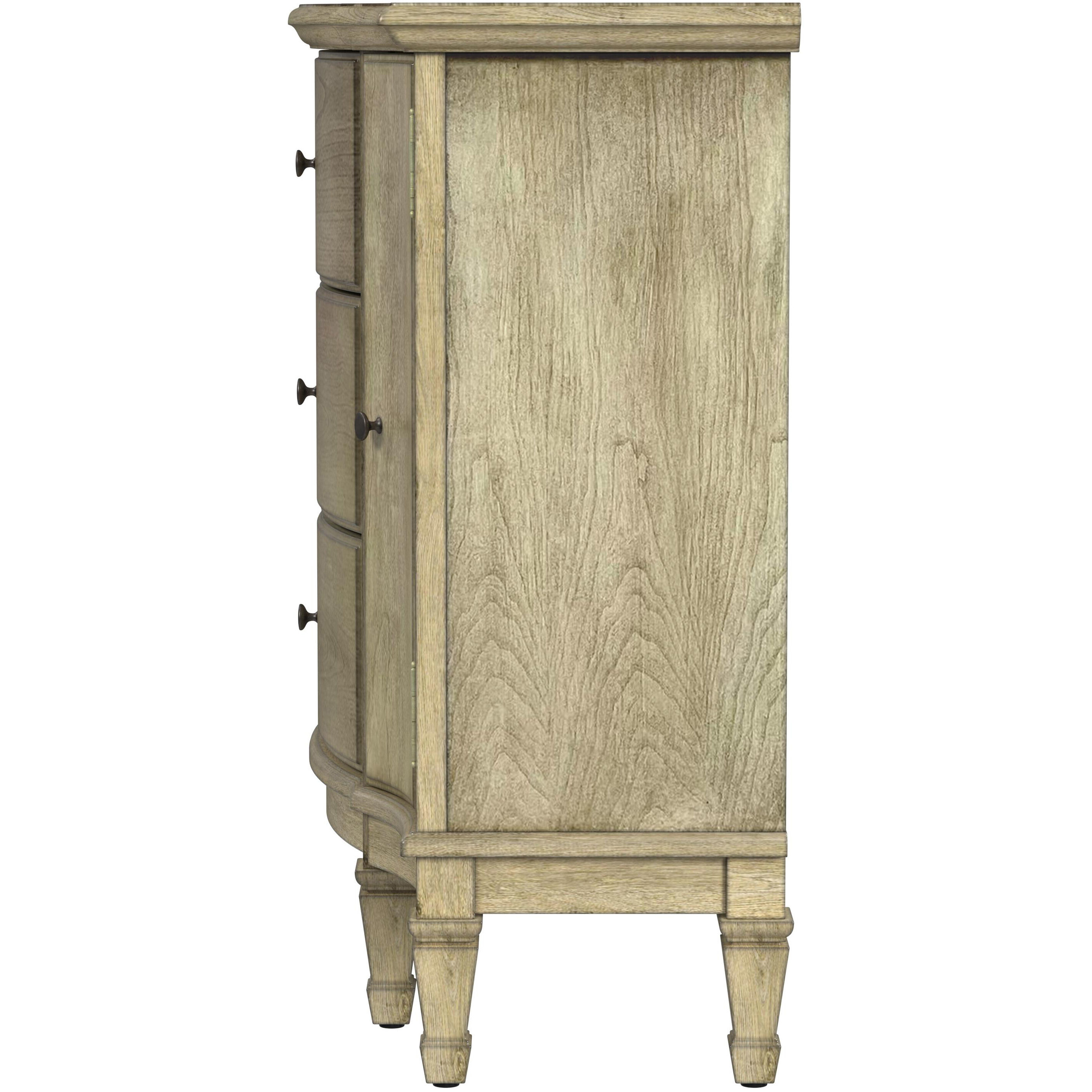 Sheffield 3 Drawer 2 Drawer Accent Cabinet in Beige