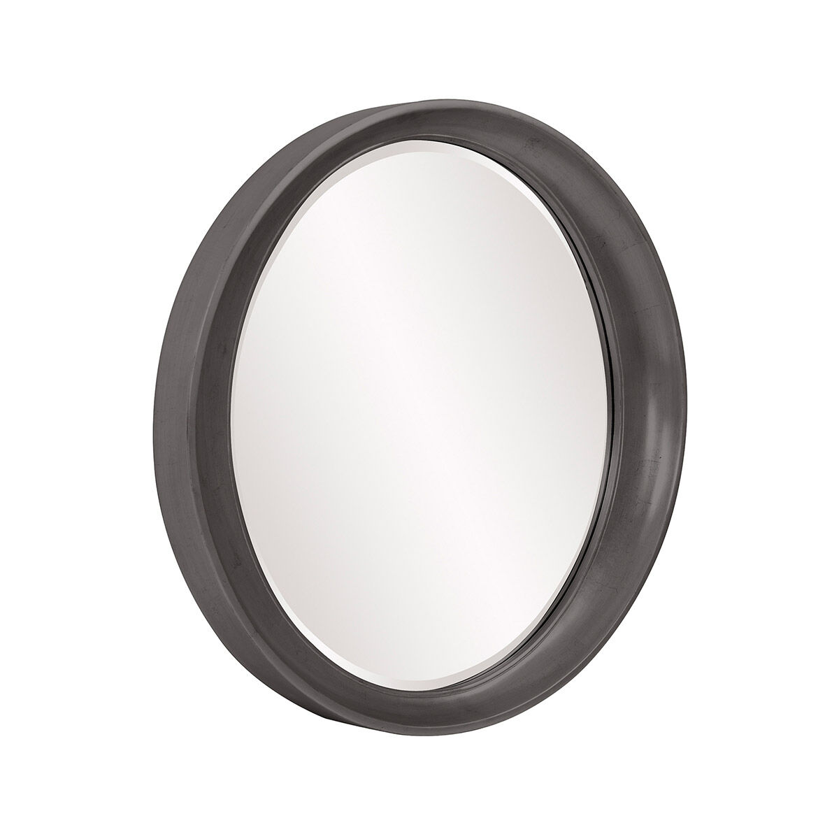 Ellipse 39 X 35 inch Glossy Charcoal Wall Mirror
