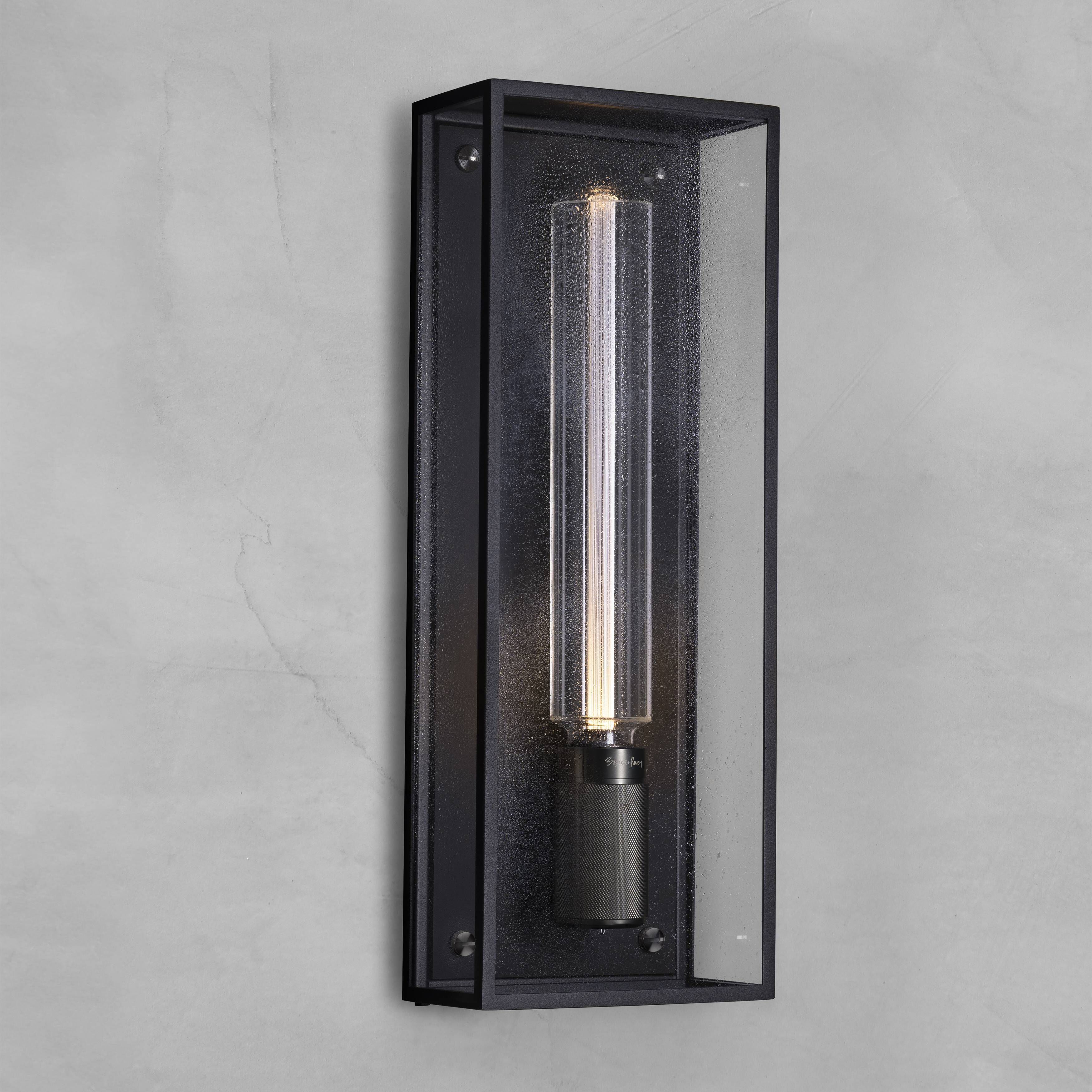 Caged Wet LED 19.21 inch Black / Gun Metal Outdoor Wall Lighting