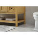 Metropolis 48 X 22 X 34 inch Natural Wood Vanity Sink Set